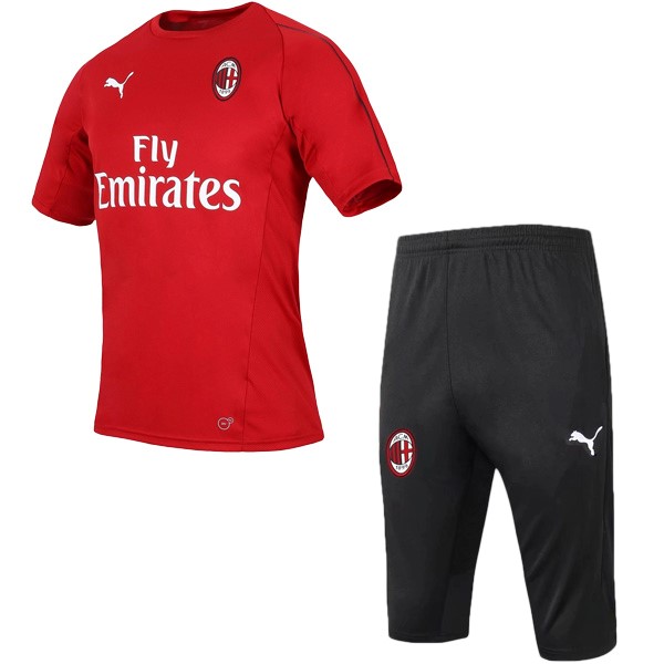 Camiseta Entrenamiento Milan Conjunto Completo 2018-19 Rojo